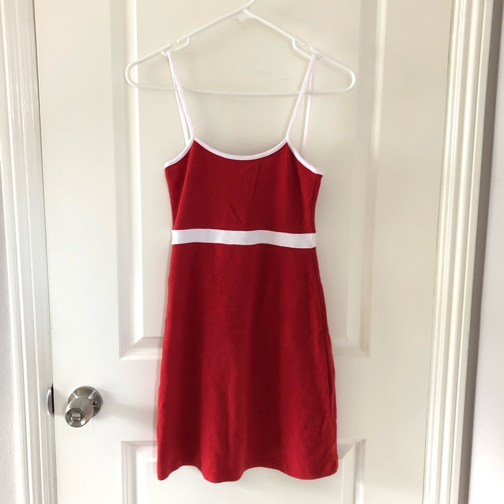 brandy melville red bodycon lillian dress